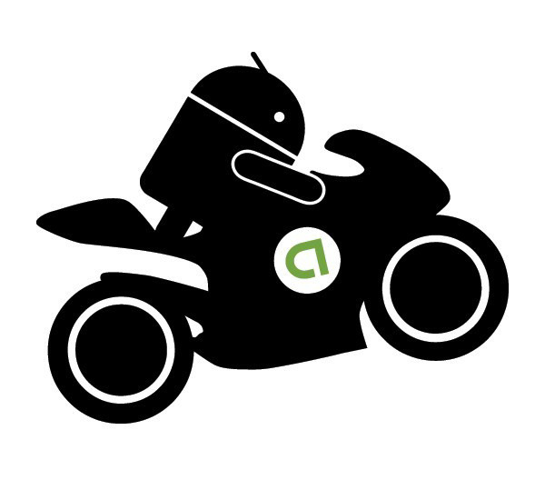 AndroidStickers.com Android Motorcycle Fan