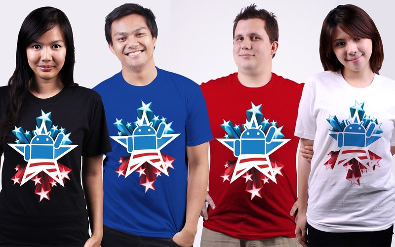 Cruzerlite US Andy with Stars T-Shirt